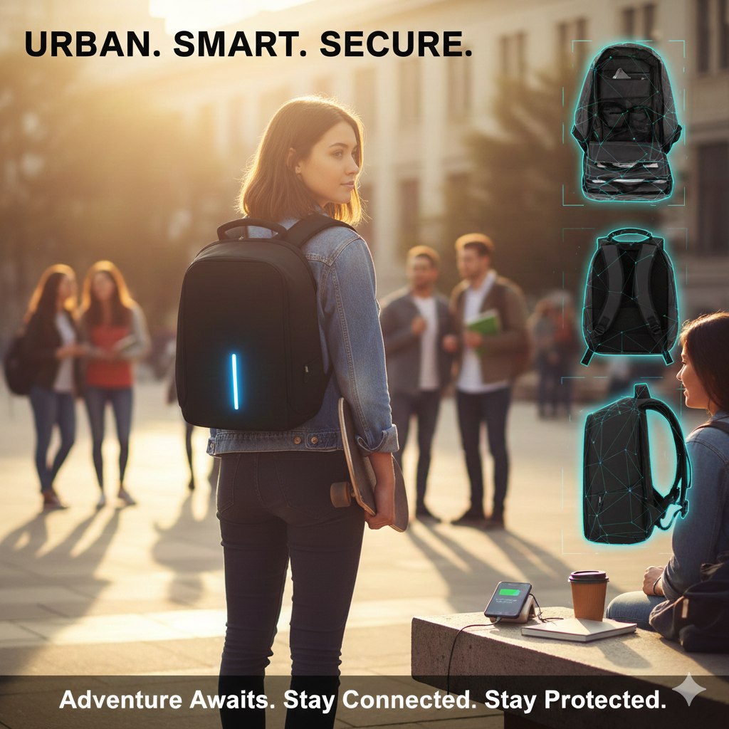 🎒✨ Security Mochila Compact SafePack 🎒✨