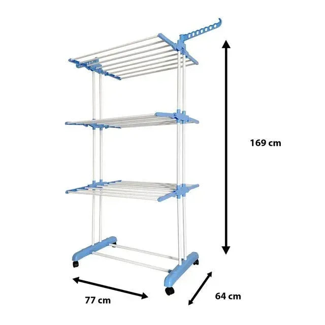 🧺 Tendedero Ajustable 3 Nivel con Ruedas