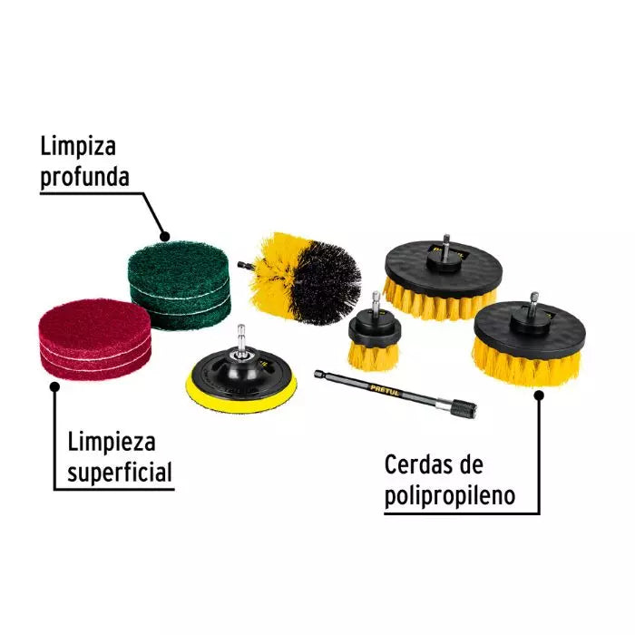 Agily Kit 20 Cepillos Accesorios Limpieza